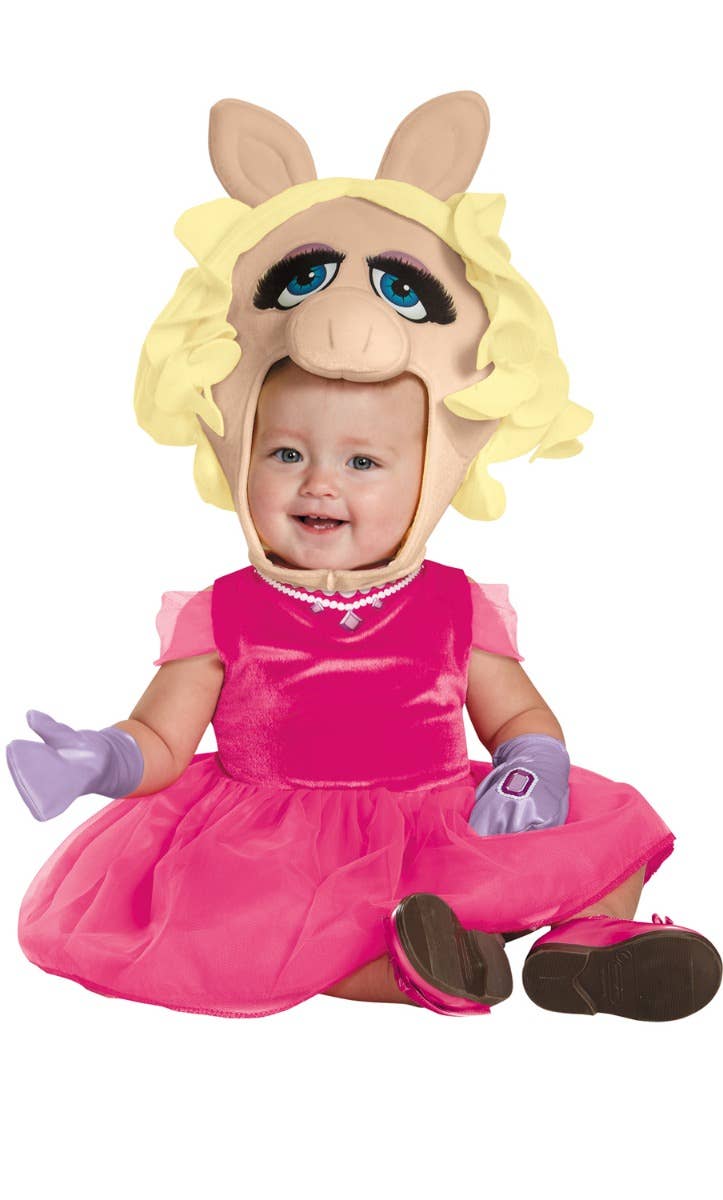 Miss Piggy Girl's Infant And Toddler Disney Muppets Fancy Dress Costume Main Image
