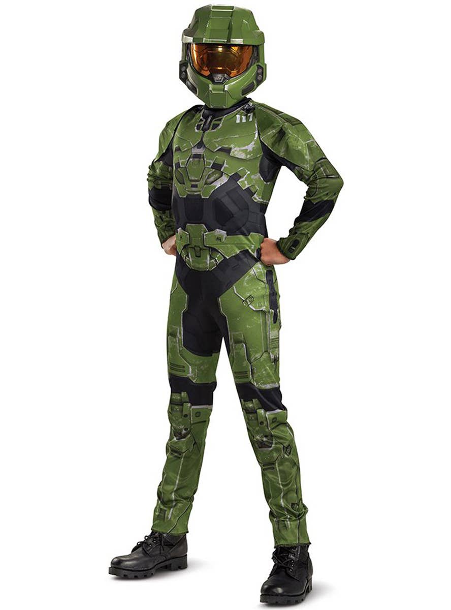 Boys Classic Master Chief Costume - Front Image
