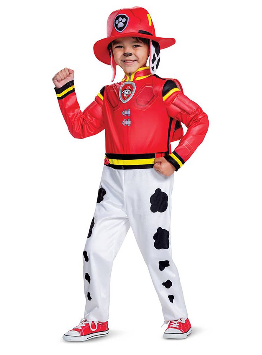 Boy's Deluxe Marshall Paw Patrol Toddler Costume - Front Image