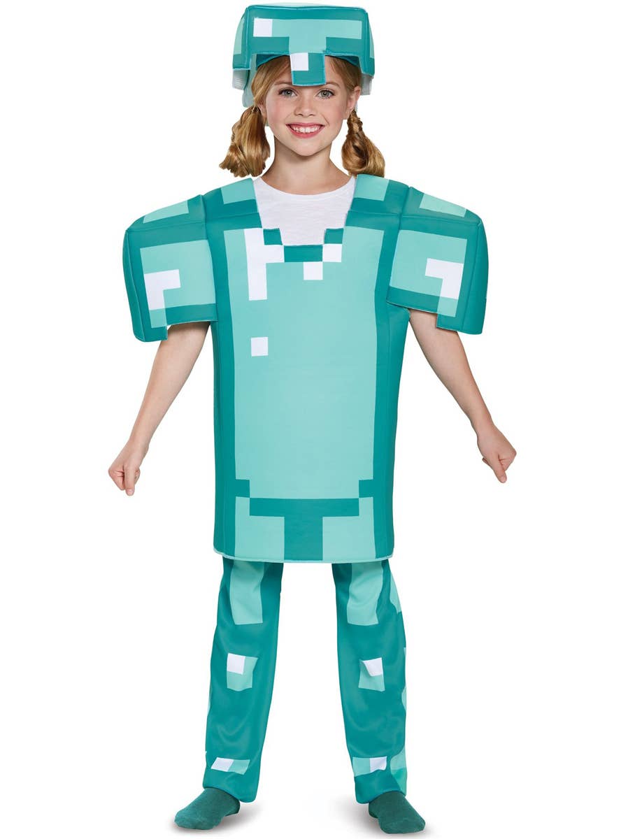 Kids Deluxe Minecraft Armour Costume - Main Image