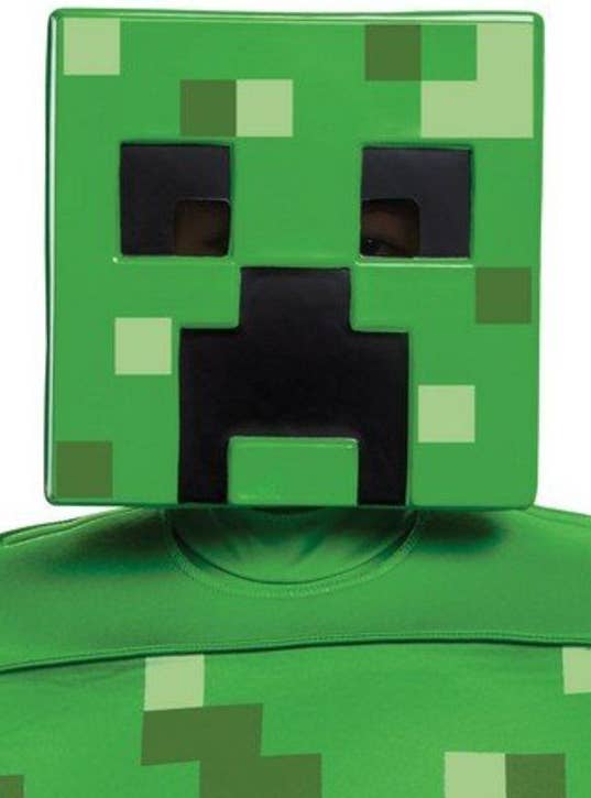 Green Pixel Creeper Mask Kids Minecraft Character Costume Mask green-pixel-creeper-mask-kids-minecraft-character-costume-mask