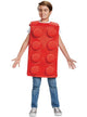 Red Lego Brick Unisex Kid's Costume - Front Image