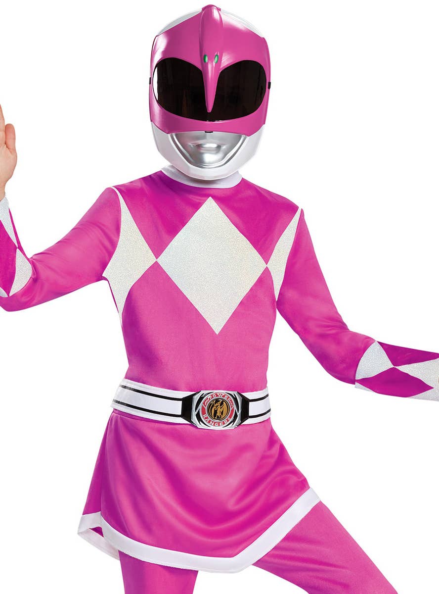 Girls Pink Power Ranger Costume | Deluxe Power Rangers Costume