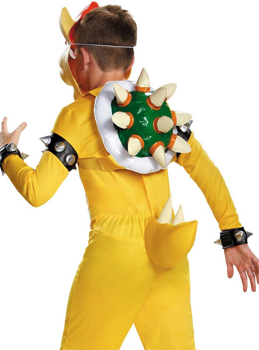 Bowser Kids Super Mario Costume - Close Back Image