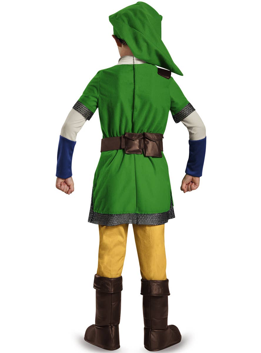 Boys Deluxe Link Costume - Back Image