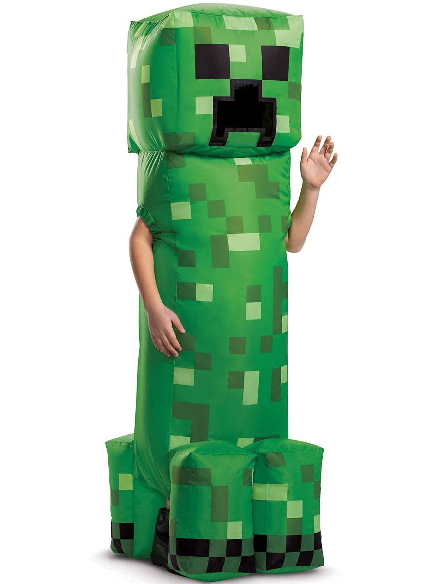 Mini Raft Kids Inflatable Kids Inflatable Minecraft Creeper Costume | Green Minecraft Costume