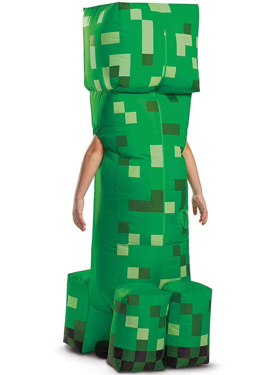 Kids Inflatable Creeper Costume - Back Image