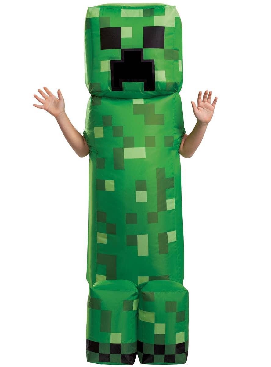 Kids Inflatable Creeper Costume - Front Image