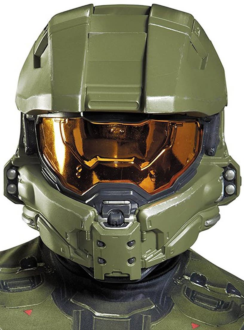 Boys Halo Master Chief Helmet | Kids Green Halo Costume Helmet
