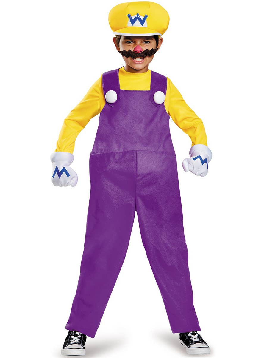 Boys Deluxe Wario Costume - Main Image