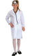 White Doctor's Lab Coat Kids Book Week Fancy Dress Costume Front View