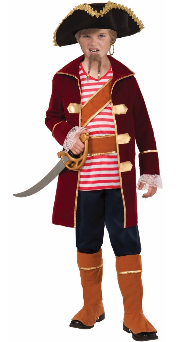 Image of Pirate Captain Boys Dress Up Costume