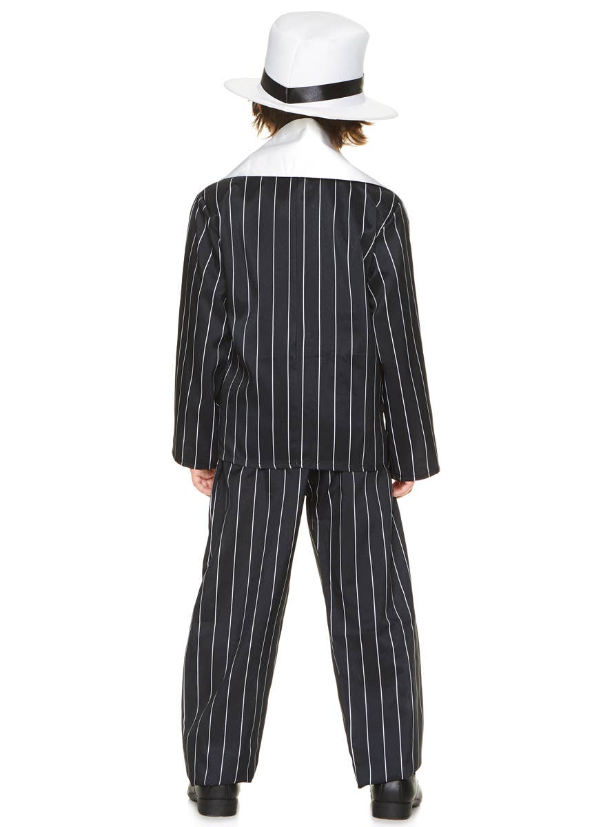 Boys 1920's Mob Boss Fancy Dress Costume Back Image