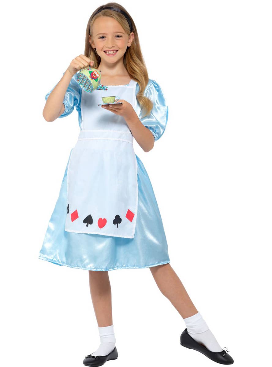 Girls Alice in Wonderland Costume - Front Image