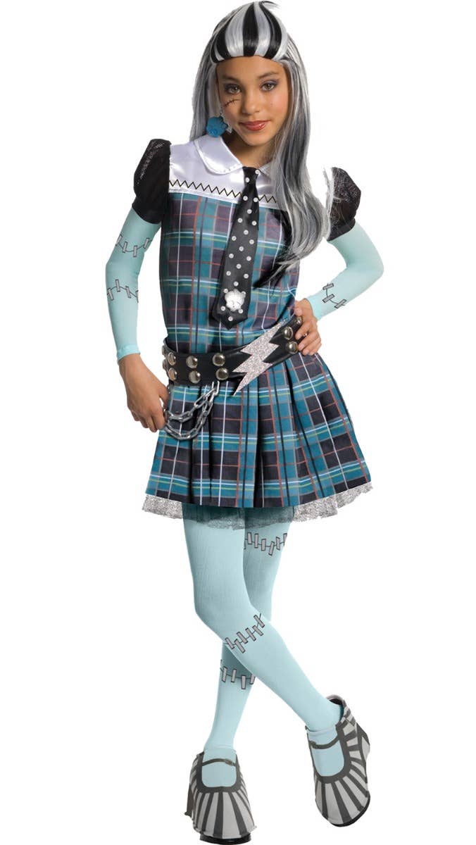 Girl's Frankie Stein Halloween Monster High Costume Main Image