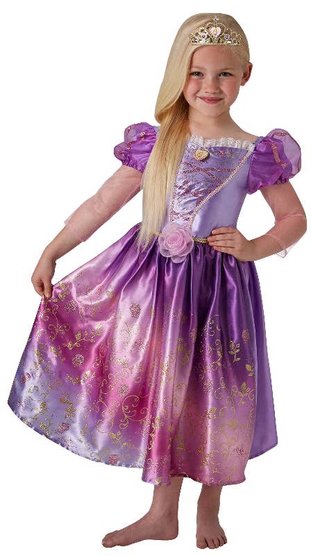 Girls Shimmer Princess Rapunzel Costume