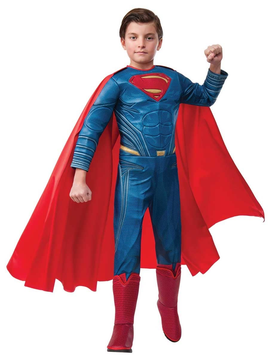 Deluxe Dawn of Justice Superman Costume For Boys Main Image