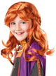 Girls Frozen 2 Anna Costume Wig Front Image
