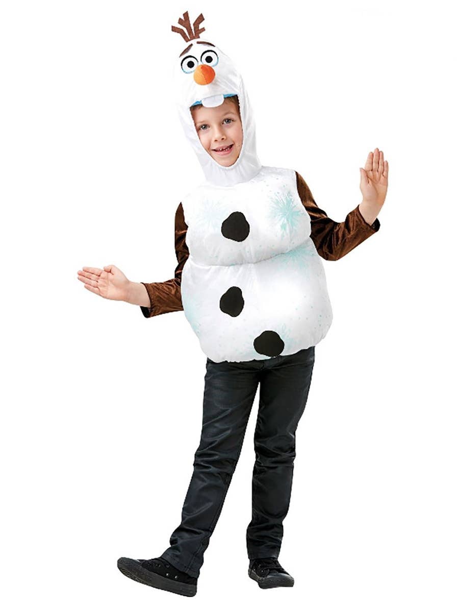 Boys Frozen 2 Olaf Fancy Dress Costume Front Image
