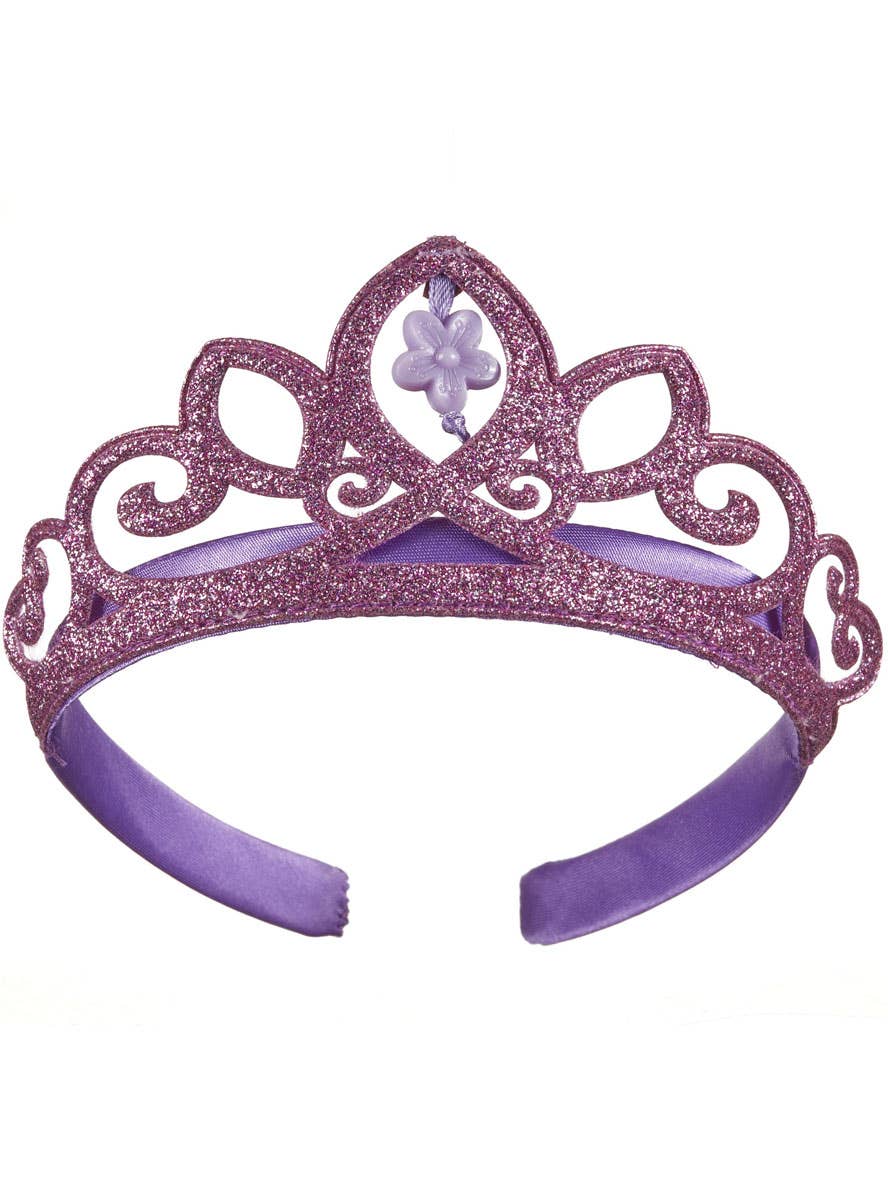 Purple Glitter Rapunzel Tiara Costume Accessory