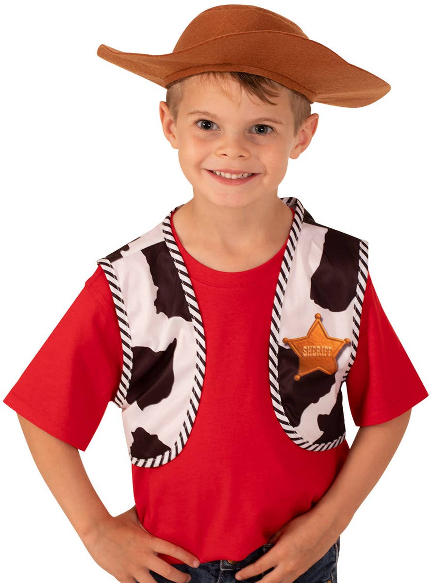 Image of Toy Story 4 Boys Woody Vest and Hat Accessory Set