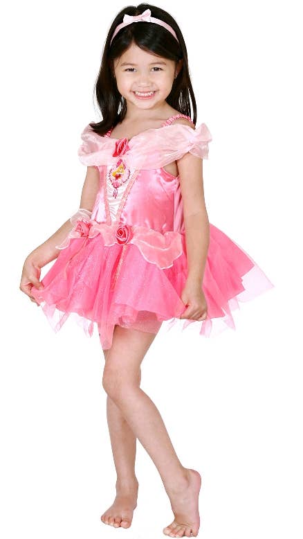 Girl's Toddler Sleeping Beauty Ballerina Tutu Disney Princess Aurora Fancy Dress Costume Main Image