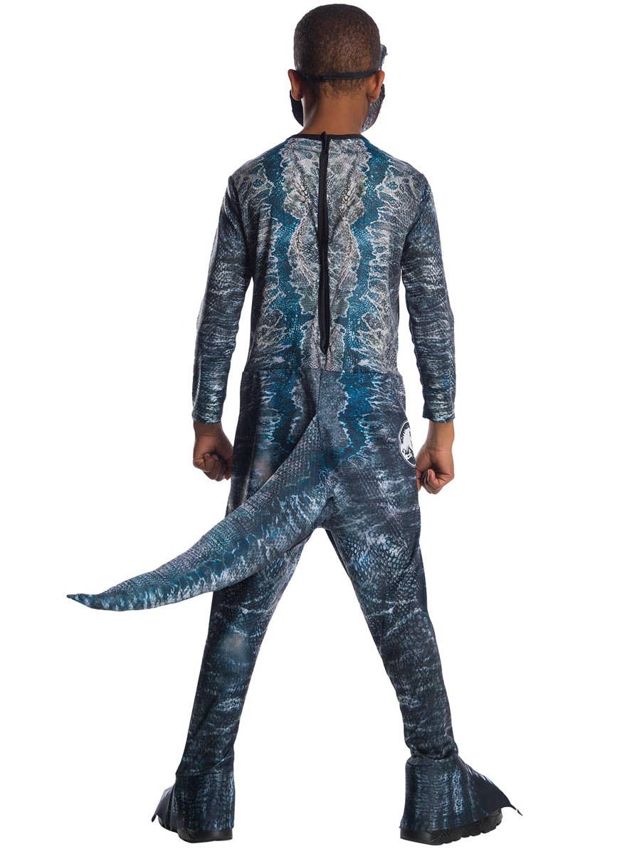 Boys Jurassic World Camp Cretaceous Velociraptor Costume - Back Image