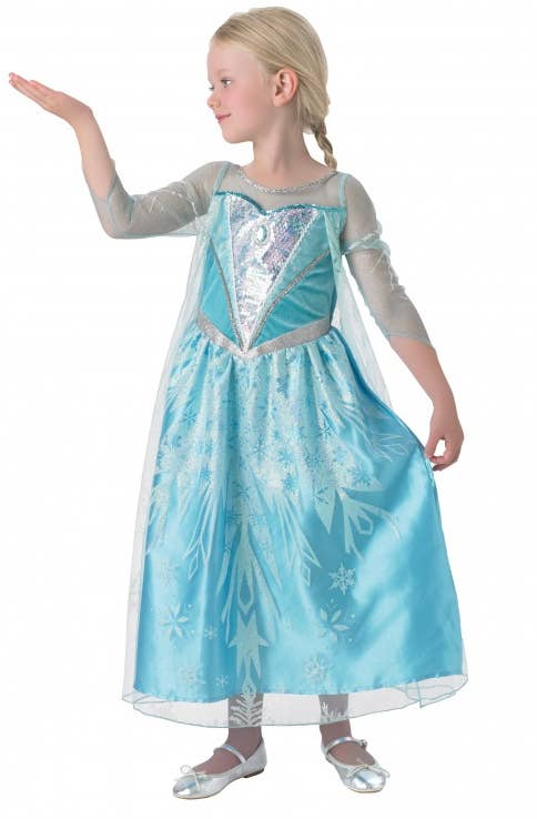 Elsa Book Week Deluxe Snow Queen Elsa Girls Costume | Elsa Fancy Dress Costume