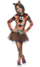 Hooded Brown Scooby Doo Girl's Officially Licensed Tutu Costume