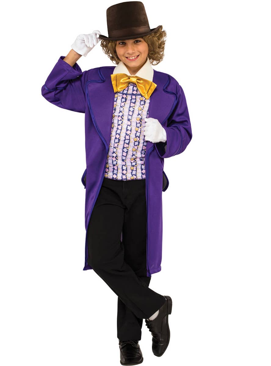 Willy Wonka Boys Roald Dahl Book Week Fancy Dress Costume Main Image