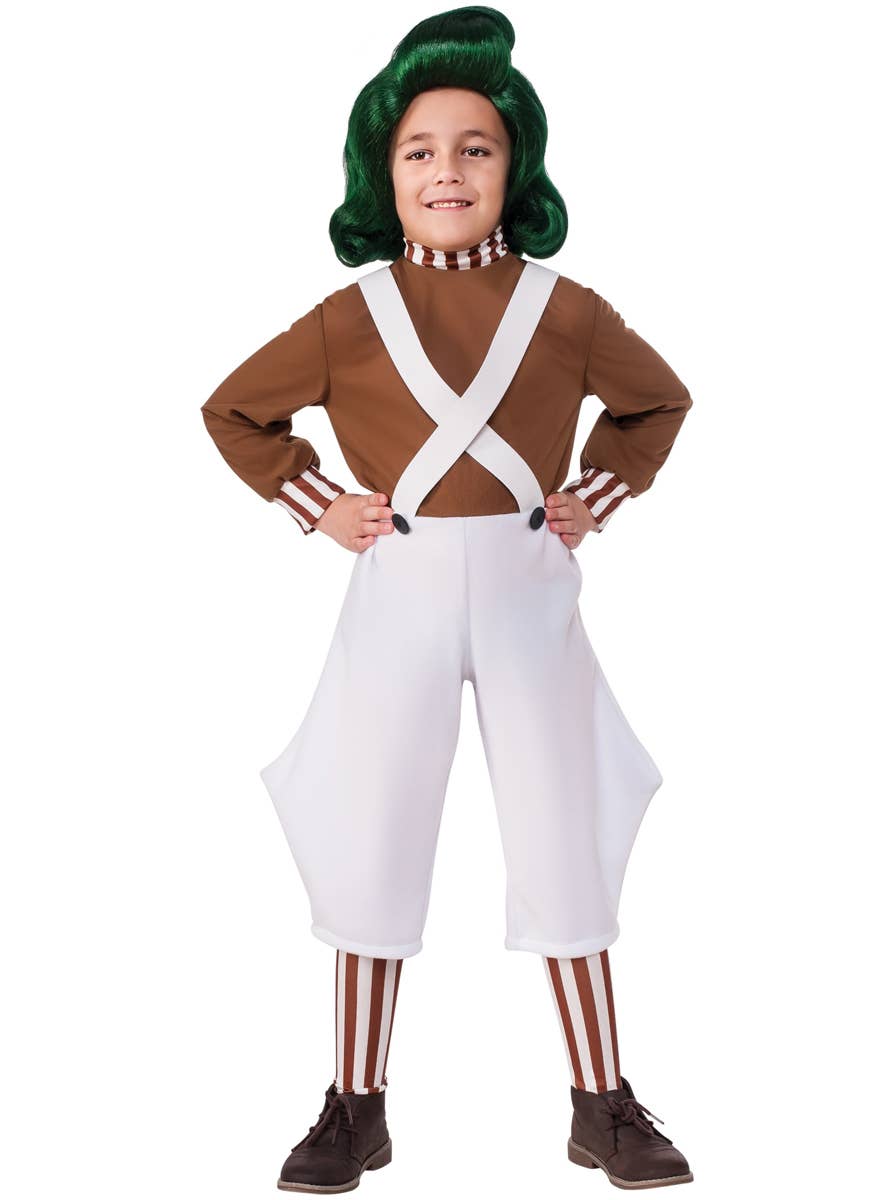 Oompa Loompa Boys Willy Wonka and the Chocolate Factory Costume - Main Image