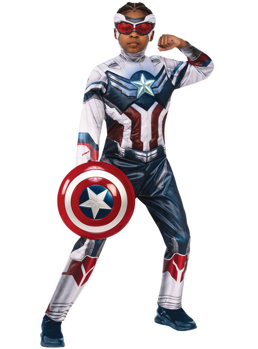 Boys Deluxe Sam Wilson Captain America Costume