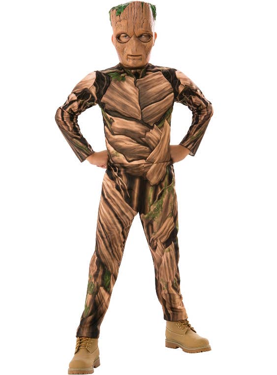 Boys Muscle Chest Groot Costume | Groot Kids Book Week Costume
