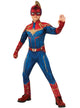Girls Captain Marvel Superhero Avengers Fancy Dress Book Week Costume Main Image