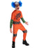 Orange Maximum Security Boy's Scary Clown Prisoner Halloween Costume 