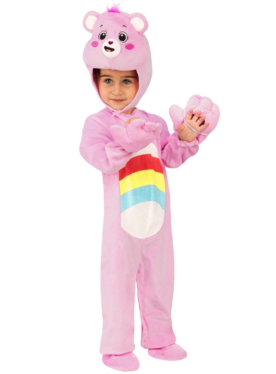 Toddler Girls Pink Cheer Bear Care Bears Dress Up Costume