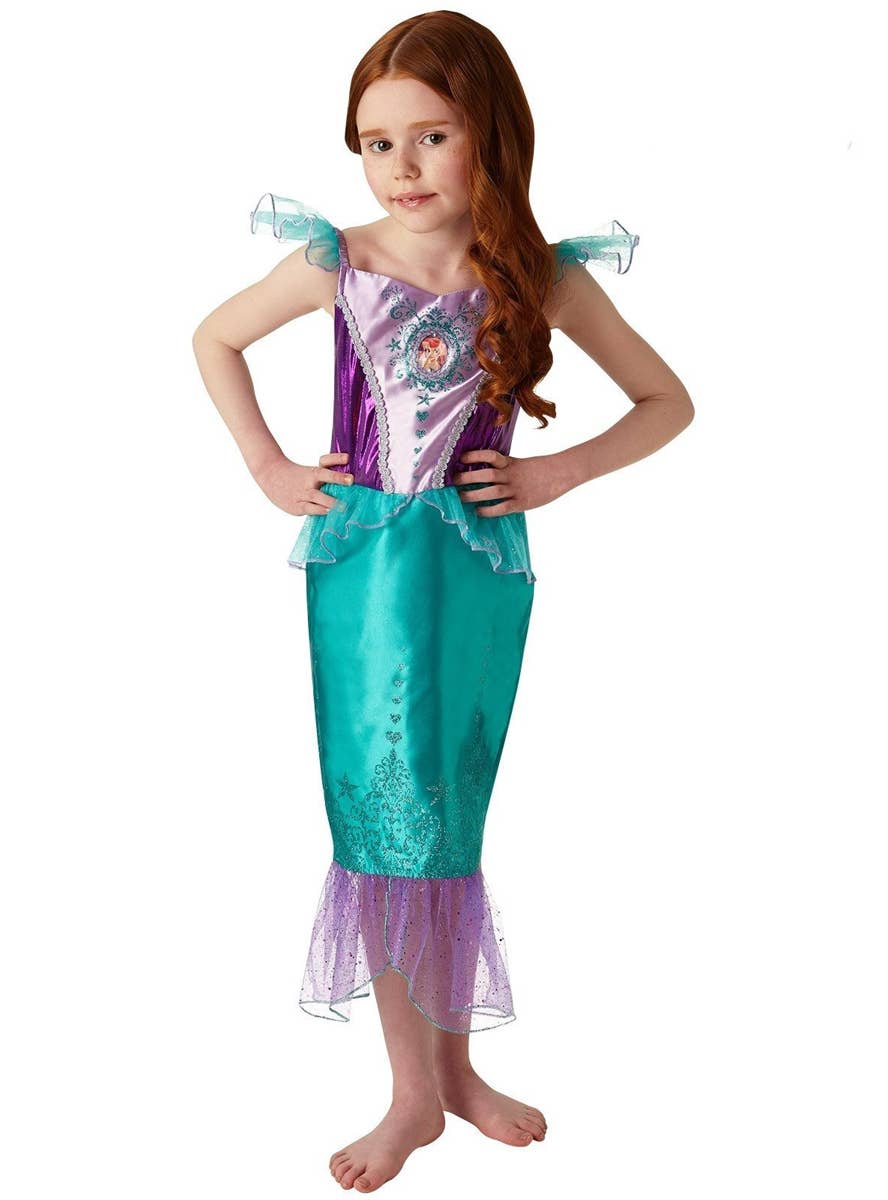 Girls Ariel Little Mermaid Costume - Main Image