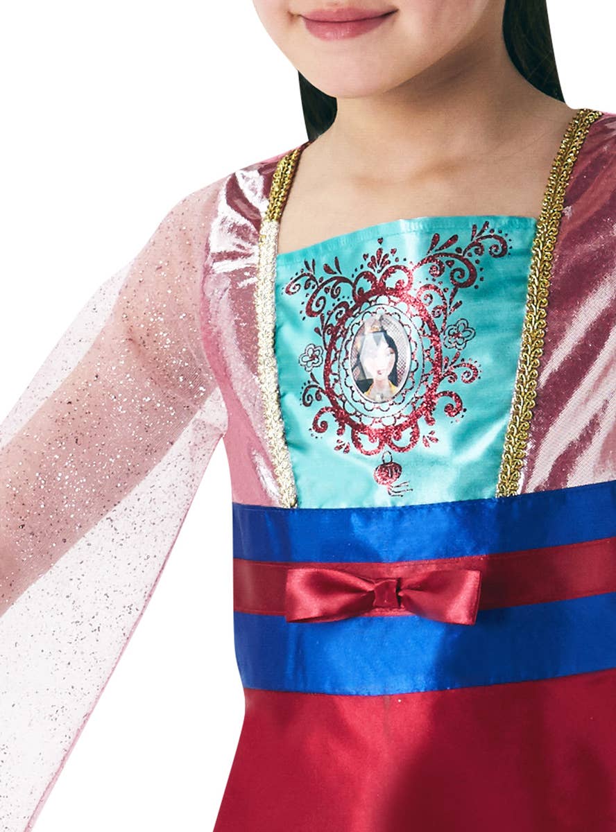 strapless open back dress Girls Mulan Costume strapless open back dress Girls Mulan Costume