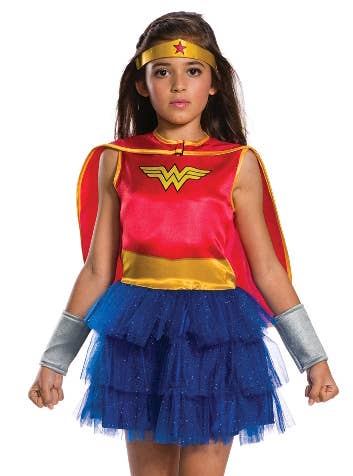 Girls Wonder Woman Classic Tutu Costume Zoom Image