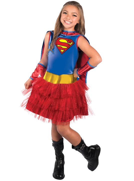 Girls Supergirl Book Week Superhero Costume Main Image