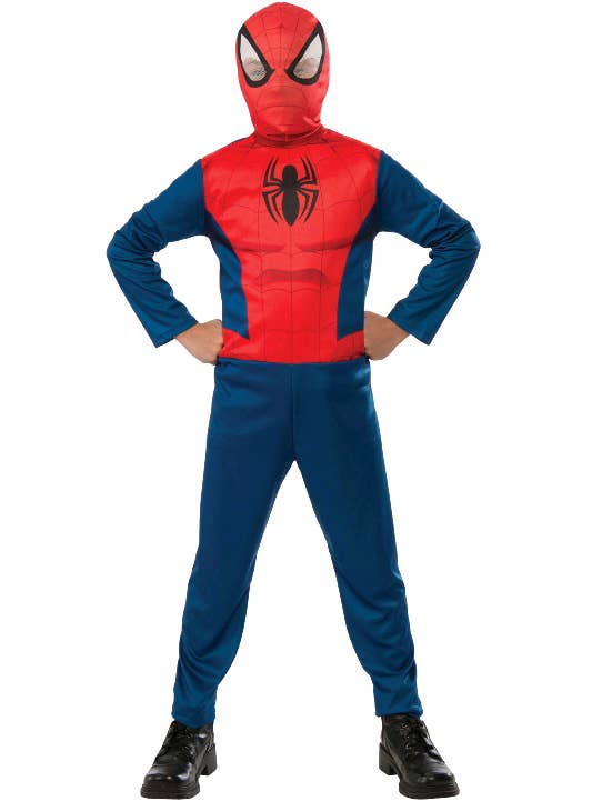 Boys Classic Spiderman Superhero Book Week Fancy Dress Costume Main Image