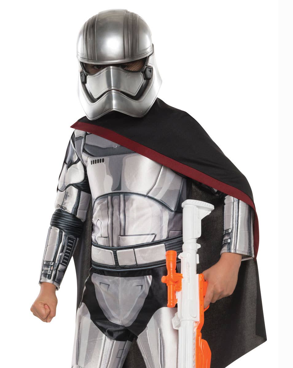 Girls Star Wars Captain Phasma Stormtrooper Costume Close Image