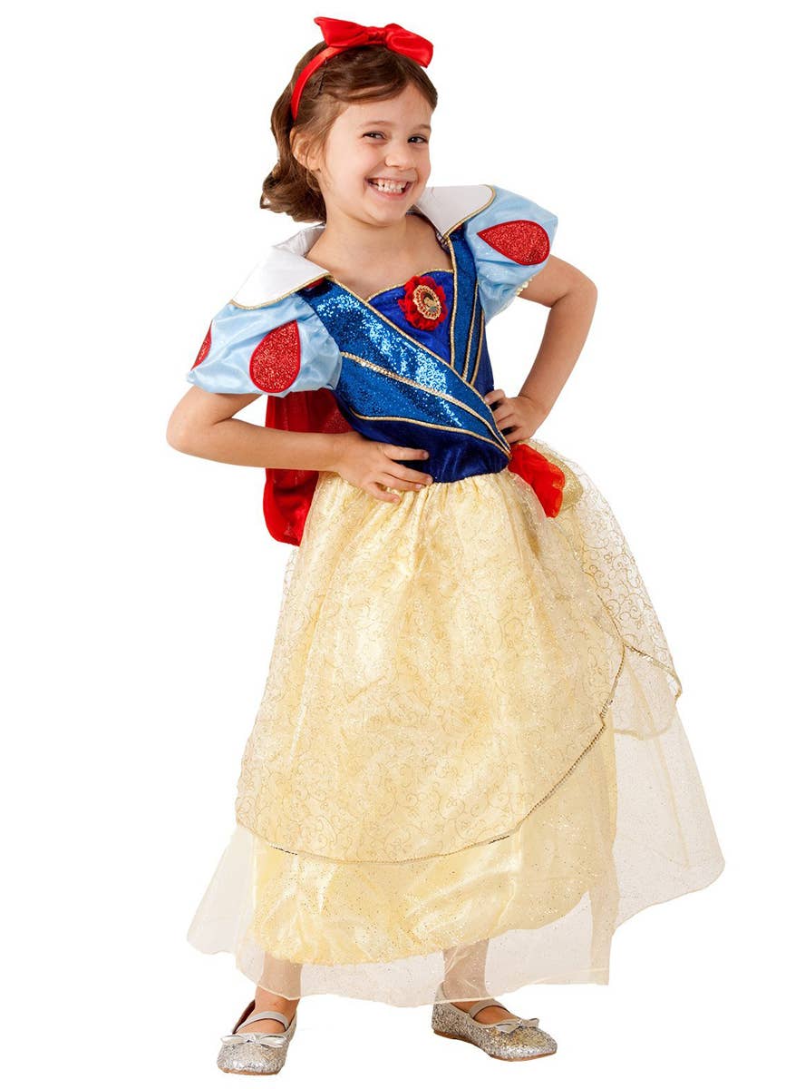 Premium Girls Snow White Costume - Alternate Image