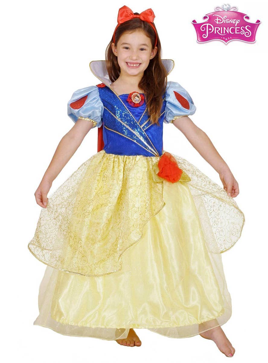 Premium Girls Snow White Costume - Main Image
