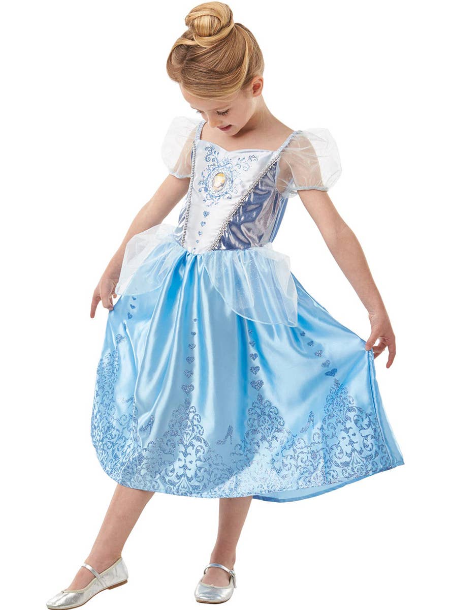 Princess Cinderella Girls Fairytale Disney Book Week Costume Front Image