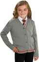 Girl's Grey Knitted Harry Potter Hermione Granger Cpstume Sweater Jumper With Buttons Fancy Dress Costume Main Image