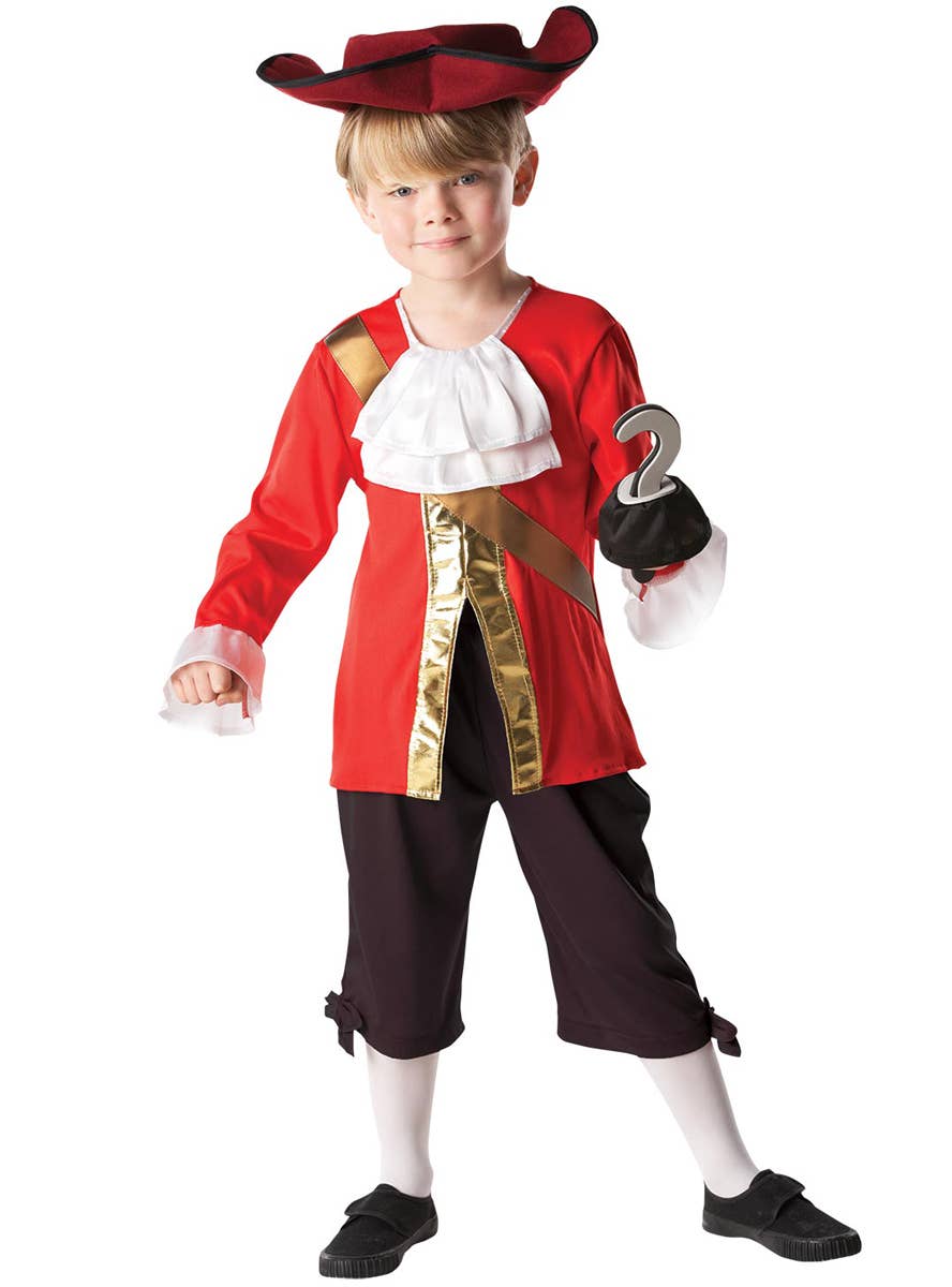 Boys Jake and the Never Land Pirate Captain Hook Book Week Costume Front Image