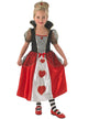 Girl's Red Queen of Hearts Costume Front View