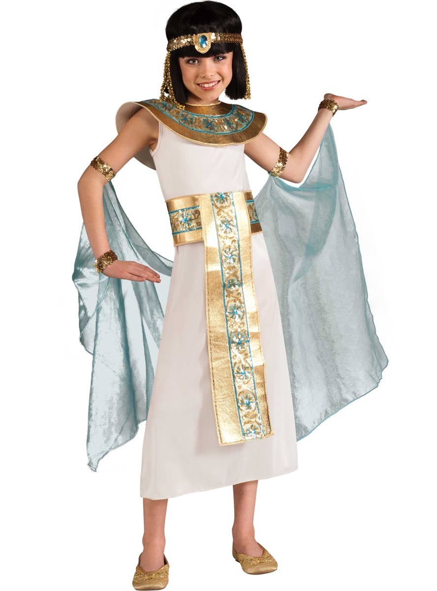 Ancient Egyptian Queen Cleopatra Girls Book Week Fancy Dress Costume Main Image