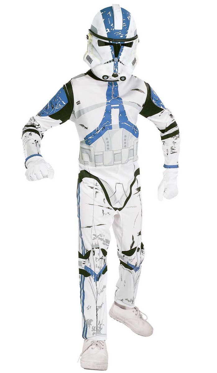 Boys 501st Clone Trooper Star Wars Fancy Dress Costume - Main Image